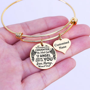 To Our Daughter - Love Always Customized Name Bracelet