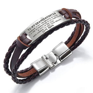 Nana To Granddaughter - To Love Your Dreams Leather Bracelet
