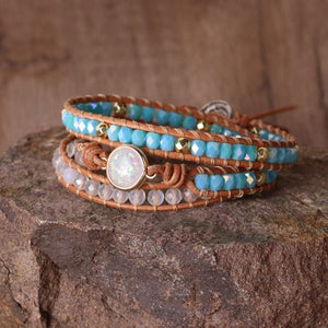 Nanny To Granddaughter - Proud Of The Woman Crystal Beaded Bracelet