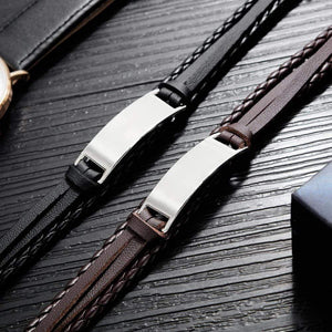 Mom To Son - I Believe In You Leather Bracelet