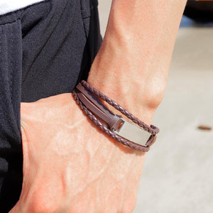 Mum To Son - Always Have Your Back Leather Bracelet