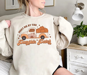 Meet Me At The Pumpkin Patch Sweatshirt, Cute Fall Shirt, Pumpkin Patch Sweatshirt, Fall Sweatshirt, Pumpkin Season, Xmas Sweatshirt