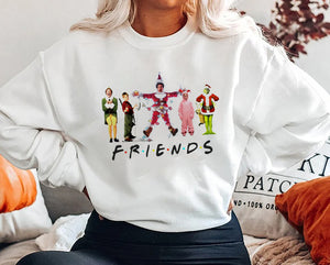 Christmas Friends Sweatshirt, Friends Christmas Dinner , Christmas Gift For her, Gift For Him, Christmas Friends Sweatshirt, Merry Christmas