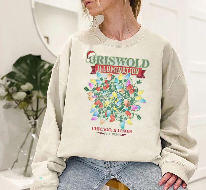 Vintage Griswold Christmas Sweatshirt, Christmas Sweatshirt, Christmas Crewneck, Christmas Vacation, Sand Sweatshirt