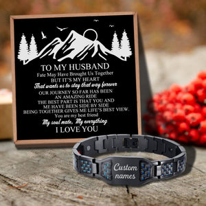 To My Husband - You Are My Everything Customized Name Bracelet