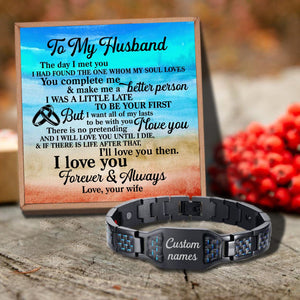To My Husband - You Complete Me Customized Name Bracelet