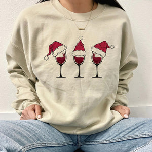 Christmas Wine Sweatshirt, Christmas Sweatshirt, Christmas Shirt, Christmas Sweatshirt Cute, Christmas Winter Sweatshirt