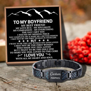 To My Boyfriend - I Love You Customized Name Bracelet