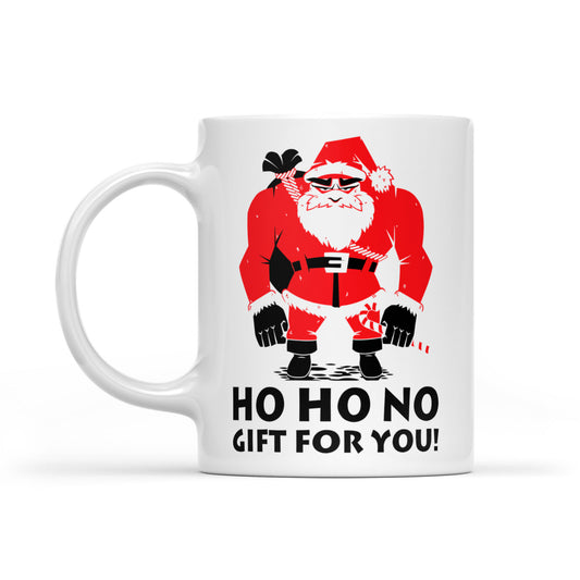 Feisteas Greannmhar na Nollag - Ho Ho Gan Bronntanas Duit Droch Mug Santa Bán Bronntanas don Nollaig