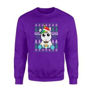 Coffee unicorn christmas funny sweatshirt gifts christmas ugly sweater