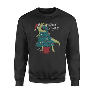 Christmas tree, Merry Rex-mas funny sweatshirt gifts christmas ugly sweater for men and women