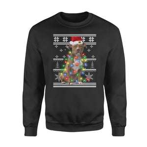 I want a Pitbull for my Christmas funny sweatshirt gifts for dog lovers christmas ugly sweatshirt