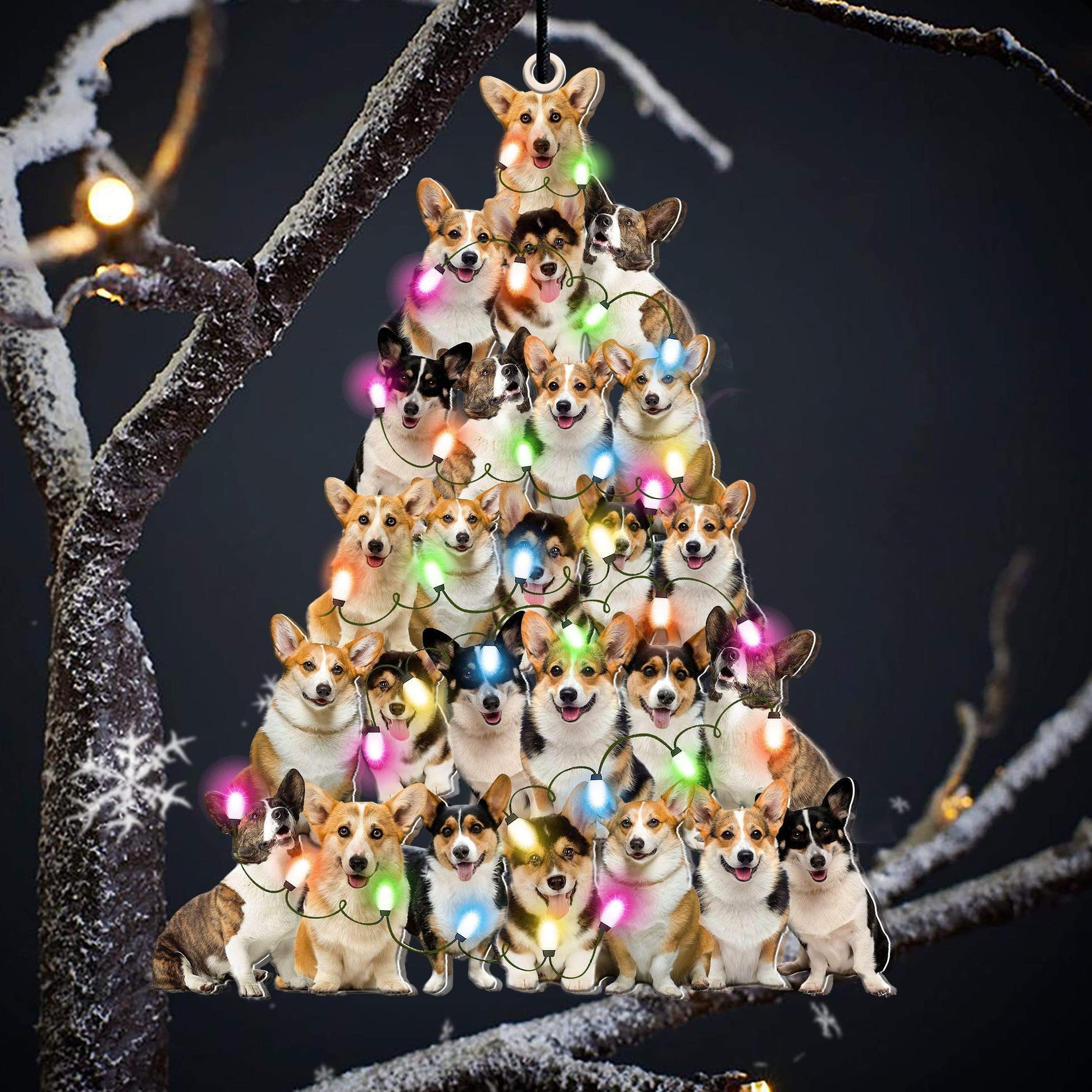 Corgi lovely tree gift for corgi lover gift for corgi mom ornament - Best gifts your whole family