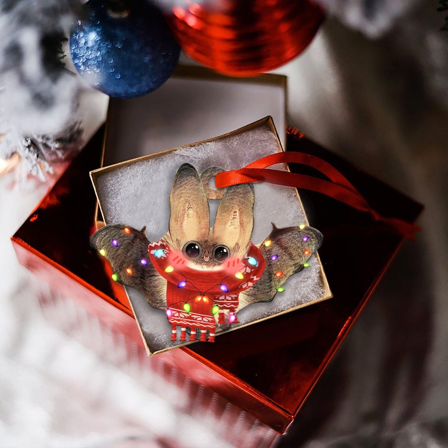 Ornáid Cruth Solas Nollag Ialtóg, Bronntanas Ornáide Nollag, Bronntanas Nollag, Maisiú Nollag