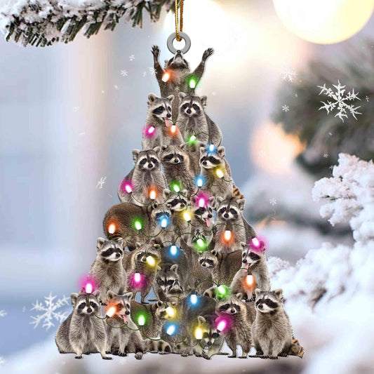 Raccoon lovely tree gift for animal lover gift for Raccoon lover ornament - Best gifts your whole family