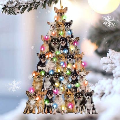 Chihuahua lovely tree gift for chihuahua lover gift for dog mom ornament - Best gifts your whole family