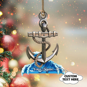 Anchor Shaped Ornament - Christmas Decor Ornament - Best gifts your whole family