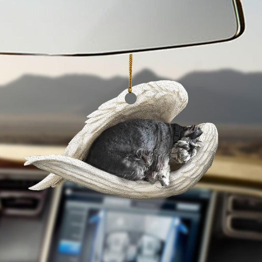 Standard Schnauzer Sleeping Angel Standard Schnauzer Lovers Dog Mom Ornament - Best gifts your whole family