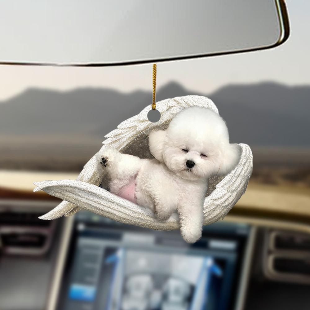 Bichon Frise Sleeping Angel Bichon Frise Lovers Dog Lovers Ornament - Best gifts your whole family