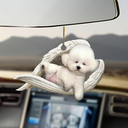 Bichon Frise Sleeping Angel Bichon Frise Lovers Dog Lovers Ornament - Best gifts your whole family