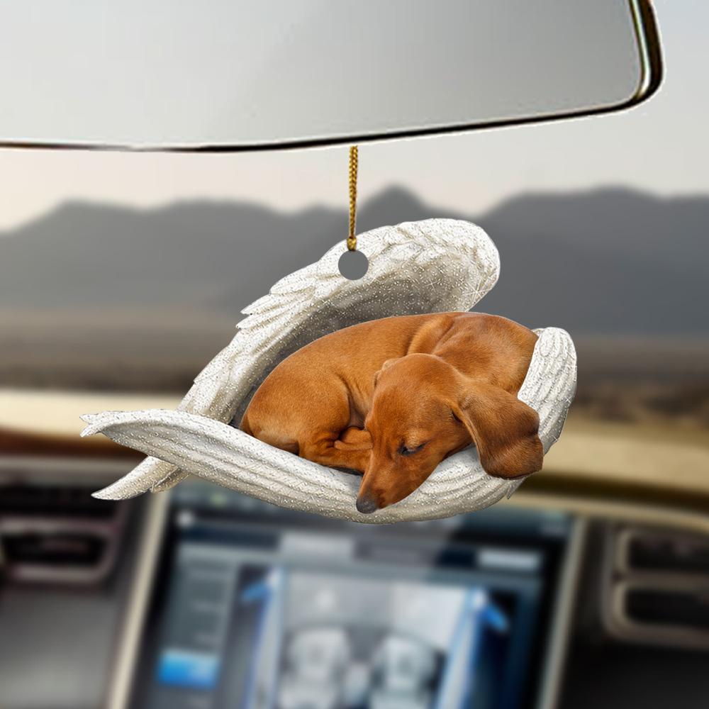 Dachshund Sleeping Angel Dachshund Lovers Doxie Lovers Dog Lovers Ornament - Best gifts your whole family
