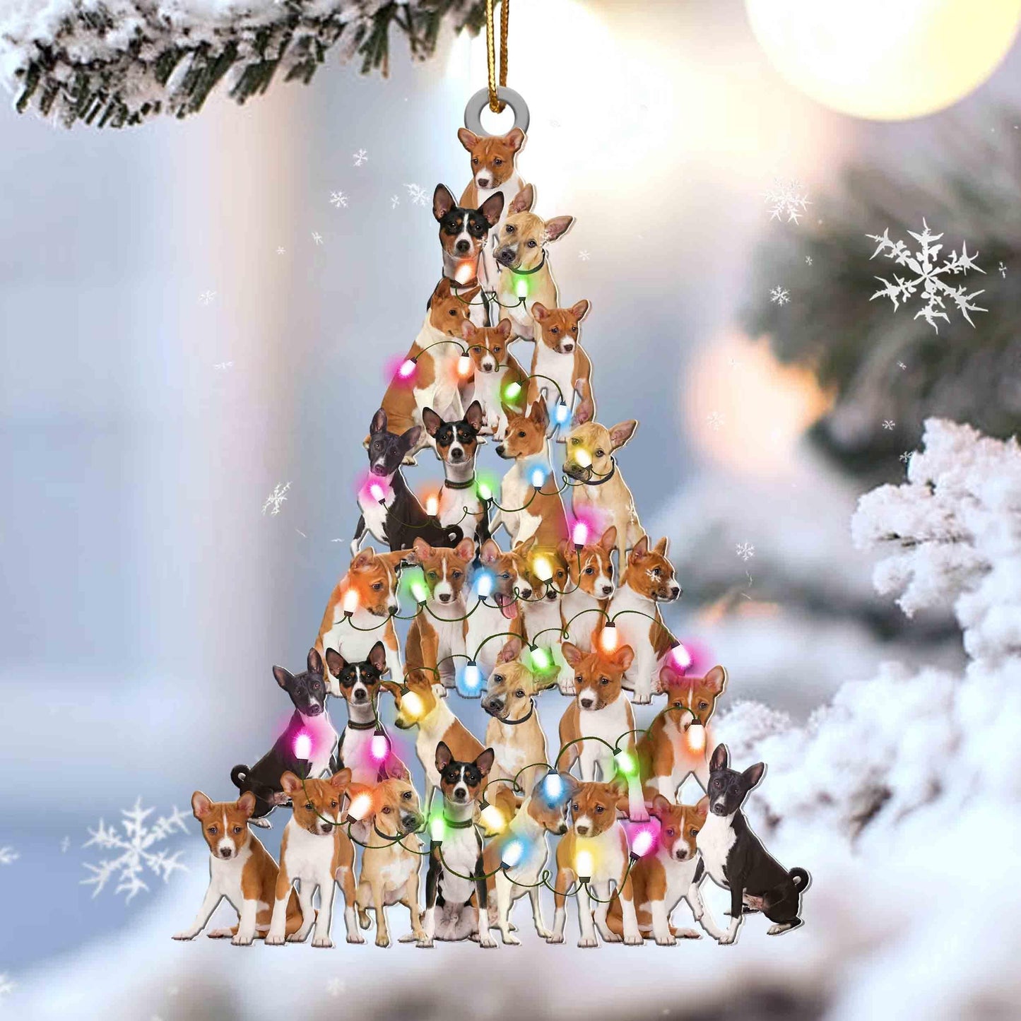 Basenji lovely tree gift for basenji lover gift for dog lover ornament - Best gifts your whole family