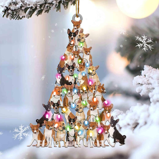 Basenji lovely tree gift for basenji lover gift for dog lover ornament - Best gifts your whole family