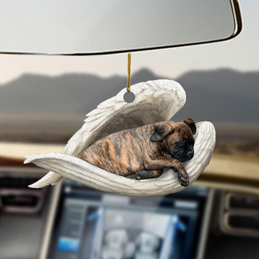 Brindle Boxer Sleeping Angel Brindle Boxer Lovers Dog Mom Ornament - Best gifts your whole family