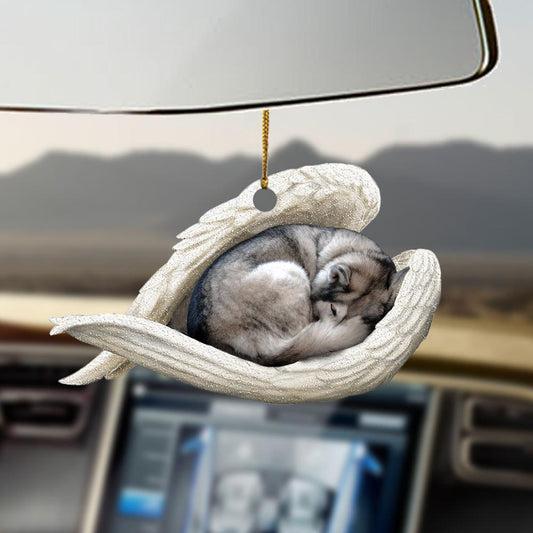 Siberian Husky Sleeping Angel Siberian Husky Lovers Dog Moms Ornament - Best gifts your whole family