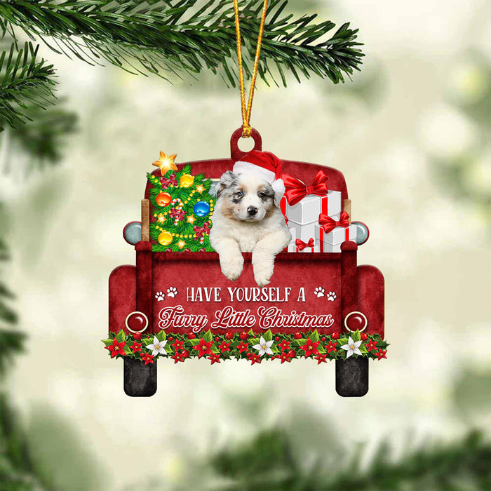 Australian Shepherd Have Yourself A Furry Little Christmas Ornament - Best gifts your whole family