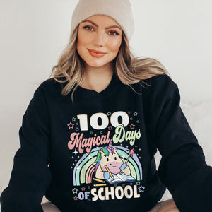 100 Days Of School Unicorn Magical 100th Day of School Girls T-Shirt