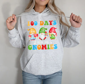 100 Days With My Gnomies 100th Day Of School Gnome Lovers T-Shirt