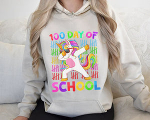 100th Day of School Unicorn Girls Costume 100 Magical Days T-Shirt