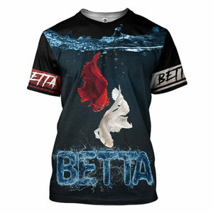 3D Betta Loving Custom Tshirt Hoodie Apparel