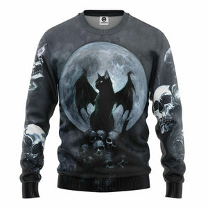 3D Bat Cat Custom Tshirt Hoodie Apparel