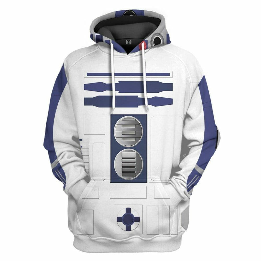 3D R2D2 Cosplay Custom Tshirt Hoodie Apparel