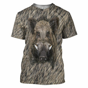 3D Boar Hunter Front And Back Custom Tshirt Hoodie Apparel