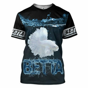 3D Love Betta Custom Tshirt Hoodie Apparel