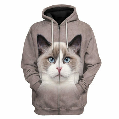 Éadaí Cochaillín Tléine Ragdoll Cat 3D