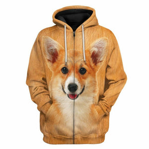 3D Corgi Cosplay Custom Tshirt Hoodie Appreal