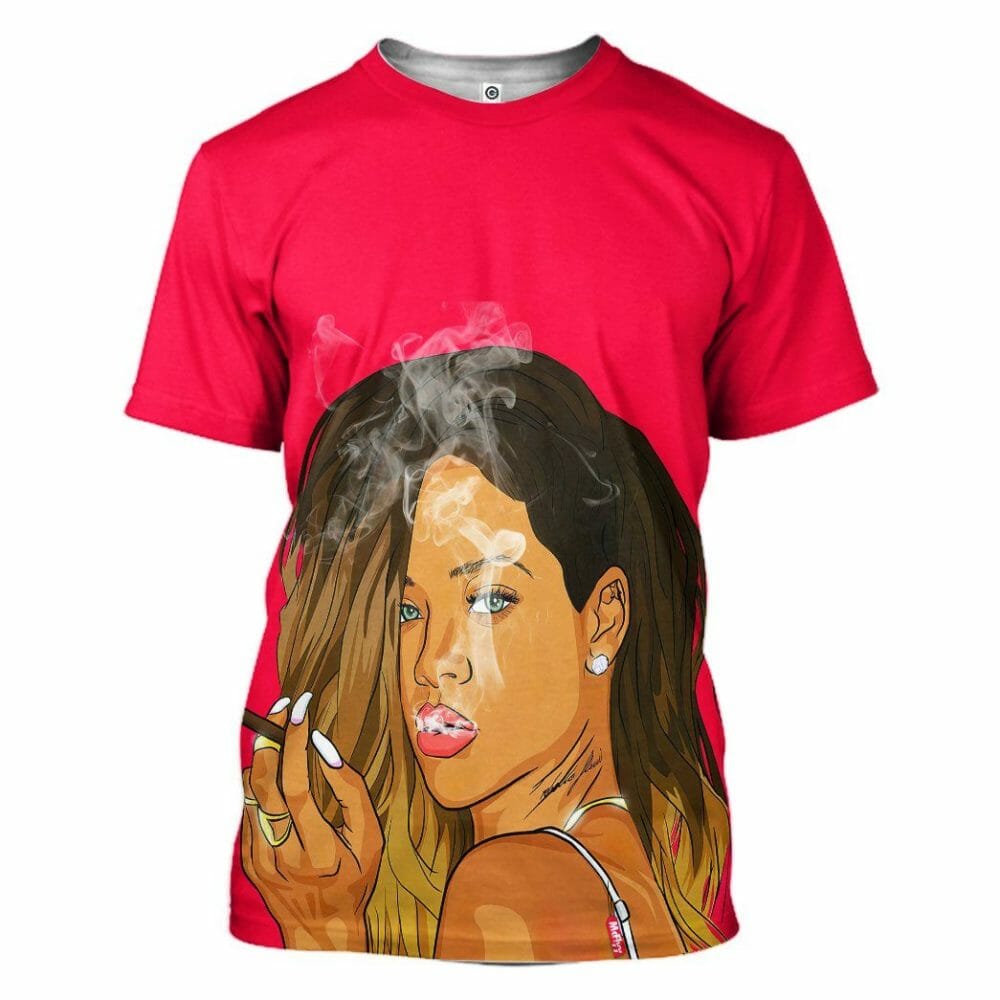 Éadaí Cochaillín Tléine Saincheaptha 3D Rihanna