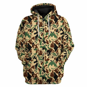 3D Corgi Camouflage Custom Tshirt Hoodie Apparel