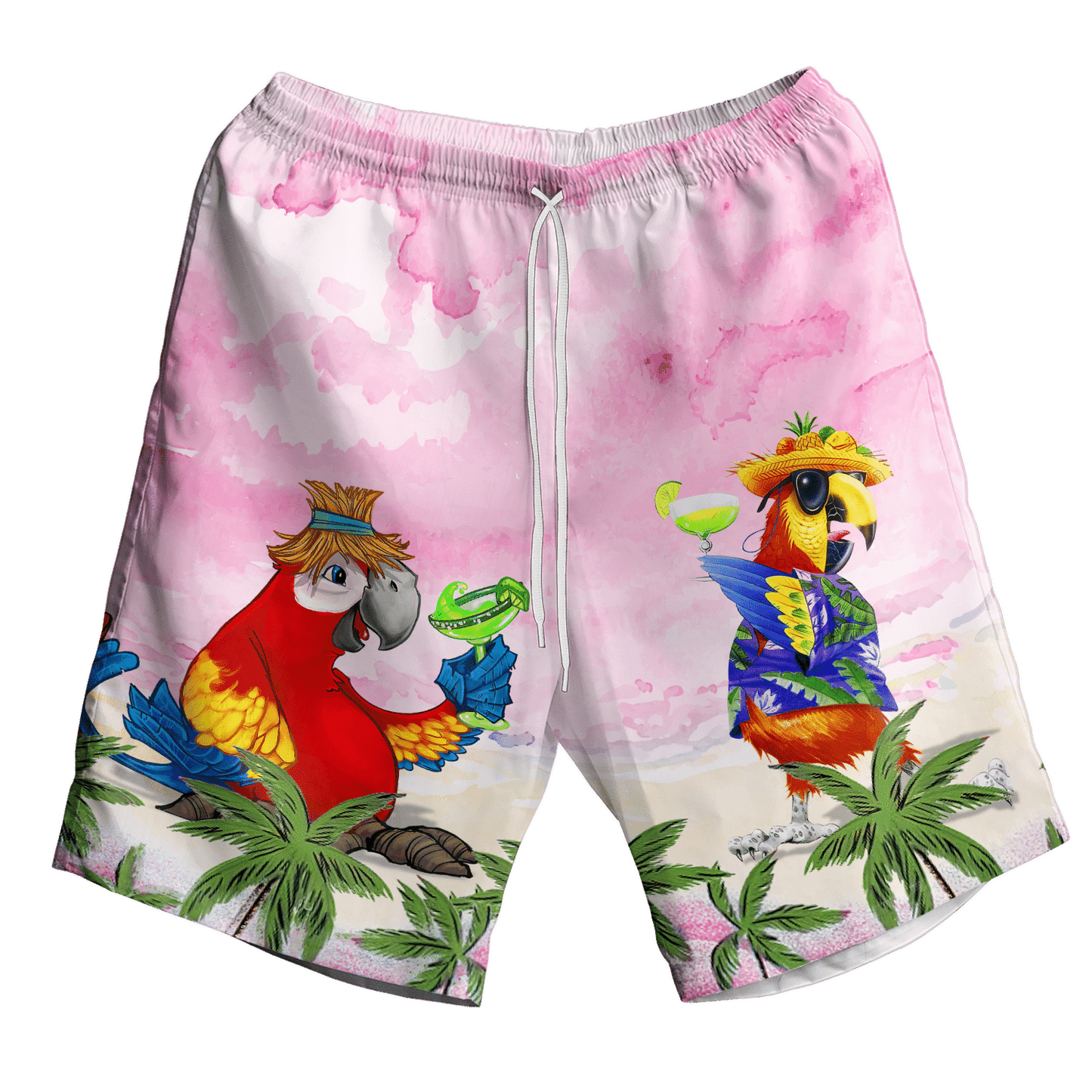 Beautiful Parrot Pattern Collection Design  Hawaiian Shirt, Hawaiian For Gift