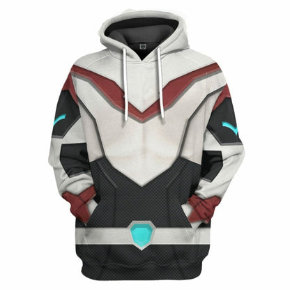 Cosantóir Finscéalach 3D Voltron Keith Kogane Armor Custom Tshirt Hoodie Apparel