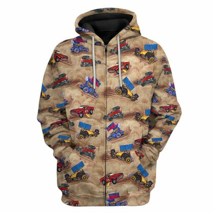 3D DIRT Track Racing Custom Tshirt Hoodie Apparel
