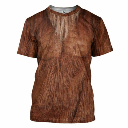 Éadaí Cochaillín Tléine éadaí 3D Bigfoot