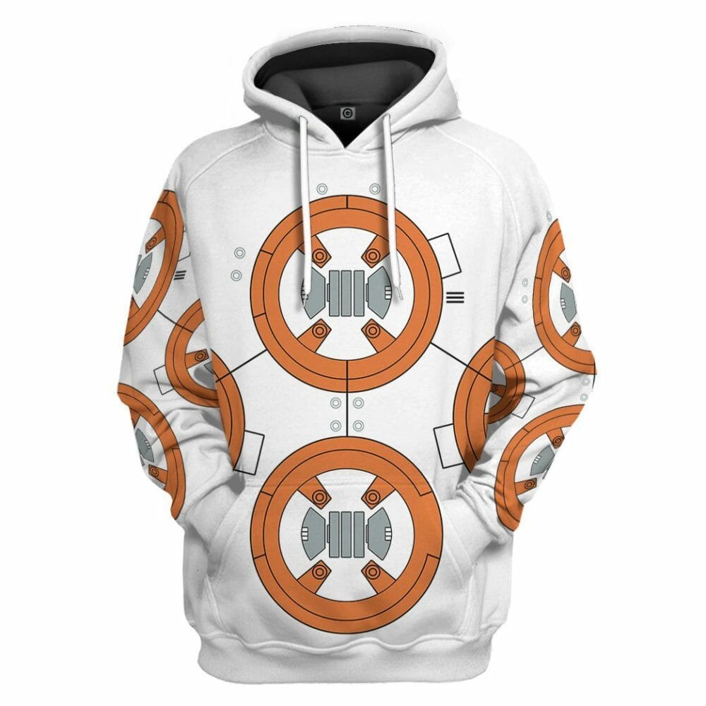 Éadaí Cochaillín Tléine Saincheaptha 3D BB8 Cosplay