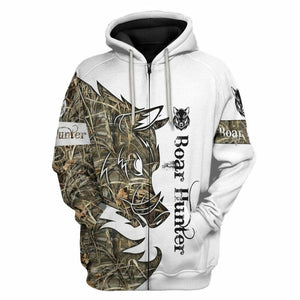 3D Boar Hunter Custom Tshirt Hoodie Apparel