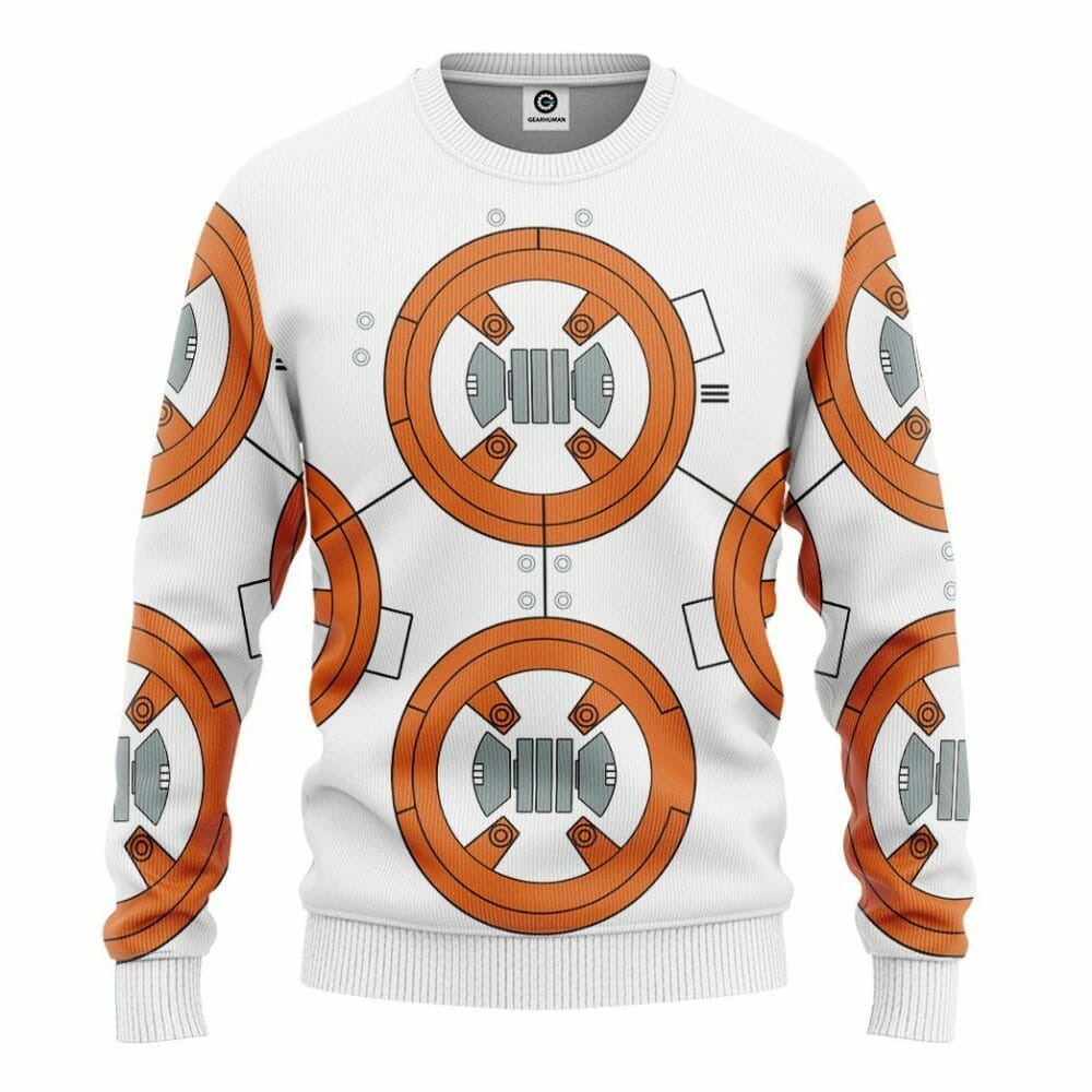 Éadaí Cochaillín Tléine Saincheaptha 3D BB8 Cosplay