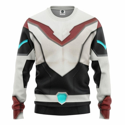 Cosantóir Finscéalach 3D Voltron Keith Kogane Armor Custom Tshirt Hoodie Apparel